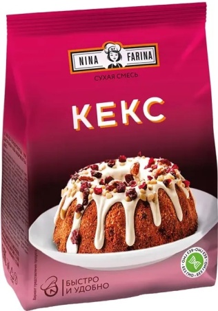 Смесь для выпечки "Кекс" Nina Farina, 300 гр