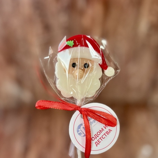 Леденец из изомальта Дед мороз, 5 см