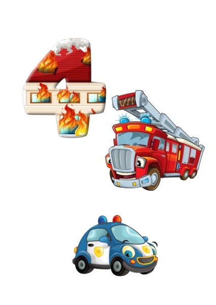 Транспорт спецслужбы 4 года №1, картинка на сахарной бумаге