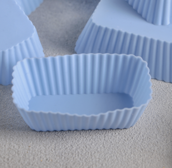 Набор форм для выпечки силиконовых Доляна «Риб. Прямоугольник», 6×4 см, 6 шт