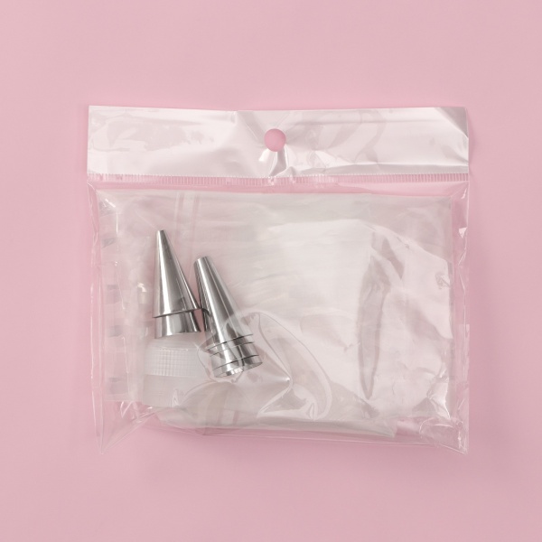 Набор кондитерский  "Хоста", 8 предметов: 6 насадок, мешок 27*15 см, адаптер