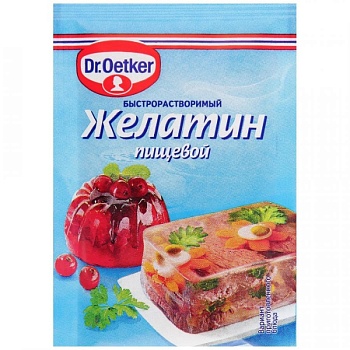 Желатин быстрораствор. Dr.Oetker, 10 гр