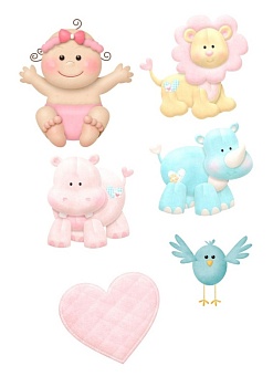 Малышка №1, картинка на сахарной бумаге