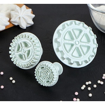 Набор плунжеров кондитерских Доляна "Шестеренки"