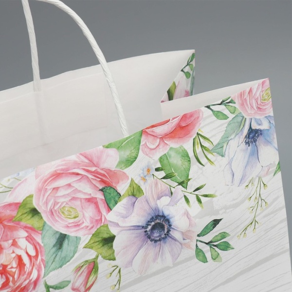 Пакет подарочный крафт «Тебе от меня», 32 × 28 × 15 см