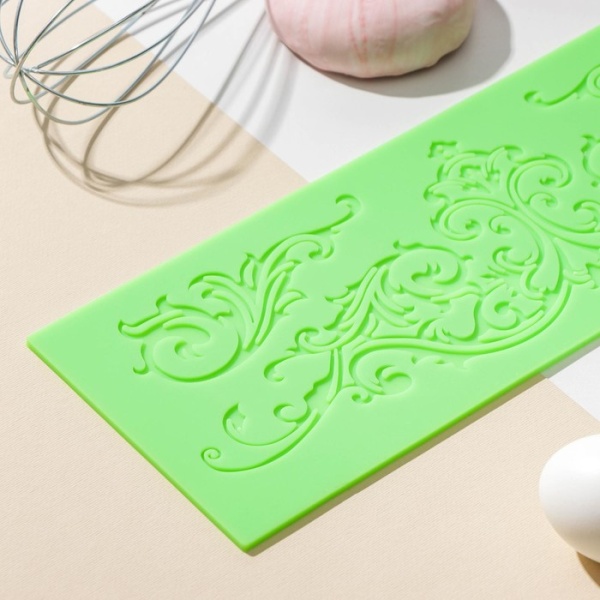 Коврик для айсинга Доляна «Вензель», 34×11,5 см