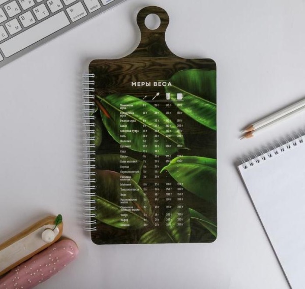 Кулинарная книга для записей на картонной доске, с наклейками, 60 листов Girl Boss