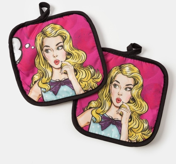 Подарочный набор  Этель LoveLife «Красотка» ,  прихватки 17х17 см - 2 шт