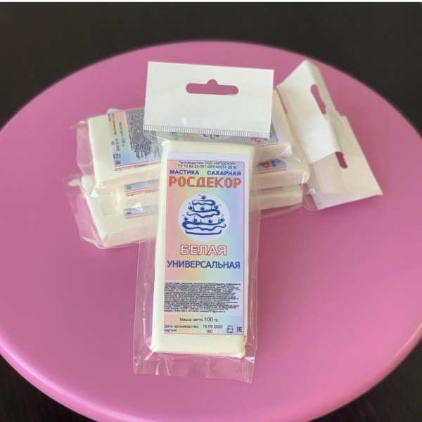 Мастика "РОСДЕКОР" 100гр. Белая