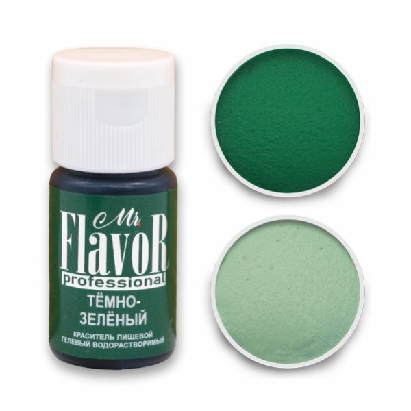 Краситель водорастворимый Mr. Flavor Темно-зеленый PROFESSIONAL, 13 гр